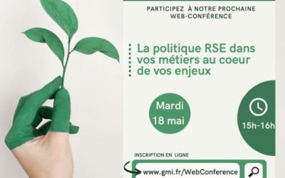 Web Conférence : La politique RSE dans vos métiers au coeur de vos enjeux