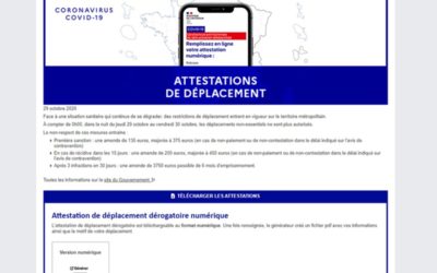 Reconfinement : trois attestations/justificatifs différents selon vos sorties à avoir dès ce vendredi