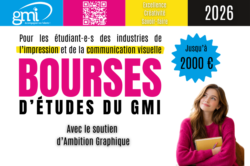 Bourses d’études GMI 2026 : révéler les talents qui feront vivre l’imprimé de demain