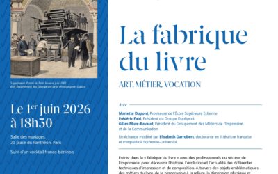 La fabrique du livre : quand l’art de l’impression rencontre la transmission et l’innovation